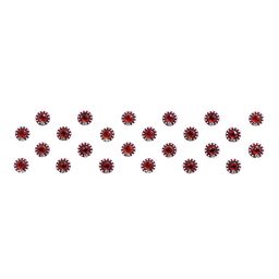 Comet Busters Maroon Set of 24 Stone Studded Bindis-0