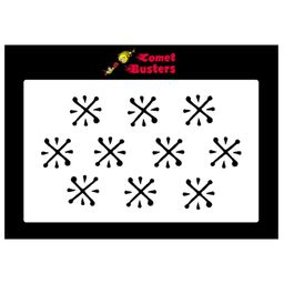 Comet Busters Black Pack of 10 Black Bindis-22