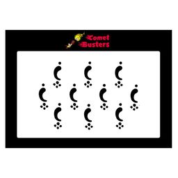 Comet Busters Black Bindis - 10 Pcs-19