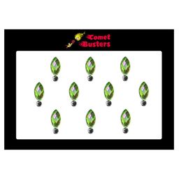 Comet Busters 10 Pcs Green Reusable Stone-Studded Bindi-27