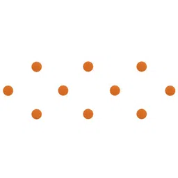 Comet Busters 10 Pcs Reusable Circular Bindis - Orange-7