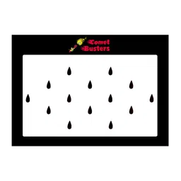 Comet Busters 14 Pcs Reusable Teardrop-Shaped Designer Bindis - Black-80