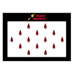 Comet Busters 14 Pcs Embellished Reusable Designer Bindis - Maroon-26