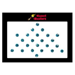 Comet Busters Set Of 24 Stone-Studded Bindi - Blue-25