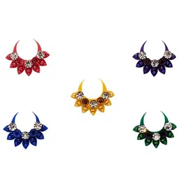 Comet Busters 5 Pcs Embellished Reusable Designer Bindis - Multicoloured image 1