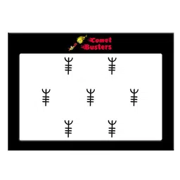 Comet Busters 7 Pcs Reusable Designer Bindis - Black-57