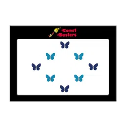 Comet Busters 8 Pcs Embellished Reusable Designer Butterfly-Shaped Bindis - Blue-45