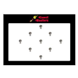 Comet Busters 9 Pcs Embellished Reusable Designer Bindis - Silver-Toned-5