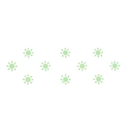 Comet Busters 10 Pcs Reusable Designer Bindis - Green image 2