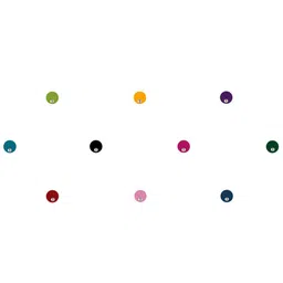 Comet Busters 10 Pcs Embellished Reusable Designer Bindis - Multicoloured image 3