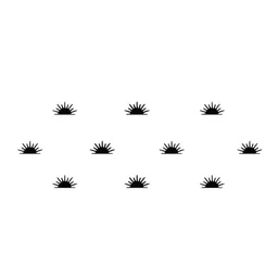 Comet Busters 10 Pcs Reusable Designer Bindis - Black image 3