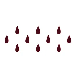 Comet Busters 10 Pcs Reusable Teardrop-Shaped Designer Bindis - Maroon image 2