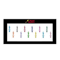 Comet Busters Multicolored Bindis - 12 Pcs image 3