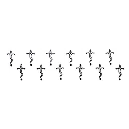 Comet Busters 12 Pcs Black Reusable Bindi image 3