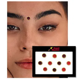 Comet Busters 10 Pcs Multicolored Round Bindi image 2