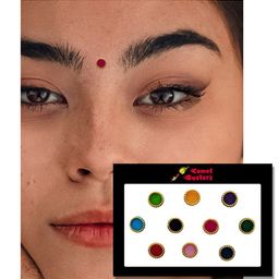 Comet Busters 10 Pcs Multicoloured Circular Shaped Beaded Bindi image 3