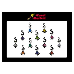 Comet Busters 12 Pcs Embellished Reusable Designer Bindis - Multicoloured image 1