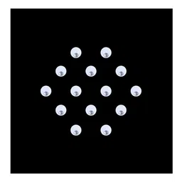 Comet Busters Handcrafted Beautiful Traditional Designer Bindi - BIN2041-White image 1