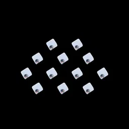 Comet Busters Handcrafted Beautiful Traditional Designer Bindi - BIN2034-White image 1