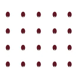 Comet Busters 20 Pcs Embellished Reusable Oval Bindis - Maroon image 2