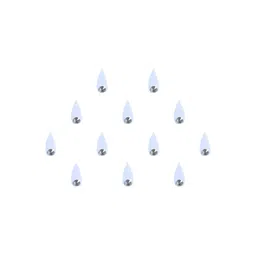 Comet Busters Handcrafted Beautiful Traditional Designer Bindi - BIN2045-White image 2