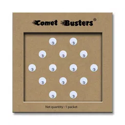 Comet Busters Handcrafted Beautiful Traditional Designer Bindi - BIN2041-White image 3