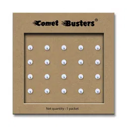 Comet Busters Handcrafted Beautiful Traditional Designer Bindi - BIN2040-White image 3