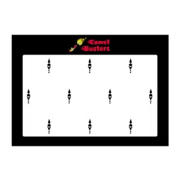 Comet Busters 10 Pcs Reusable Designer Bindis - Black image 1