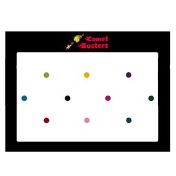 Comet Busters 10 Pcs Reusable Bindis - Multicoloured image 1