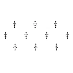 Comet Busters 10 Pcs Black Reusable Bindi image 1