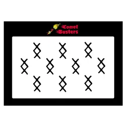 Comet Busters 10 Pcs Reusable Designer Bindis - Black image 1