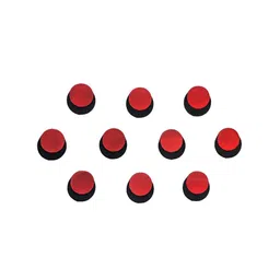 Comet Busters 10 Pcs Maroon & Black Circular Shaped Reusable Bindi image 1