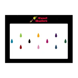 Comet Busters 10 Pcs Reusable Designer Bindis - Multicoloured image 1