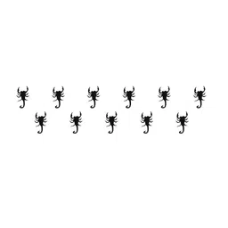 Comet Busters 11 Pcs Black Scorpion Shaped Reusable Bindi image 1