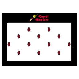 Comet Busters 12 Pcs Reusable Oval Bindis - Maroon & Black image 1