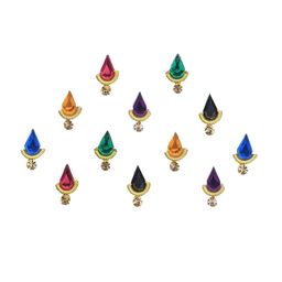 Comet Busters 12 Pcs Multicoloured Reusable Stone-Studded Bindi image 1