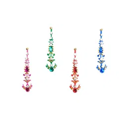 Comet Busters 4 Pcs Multicoloured Stone Studded Bindi-30