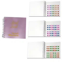 Comet Busters Multicolored The Mini Bindi Book 8 - Round Shaded Bindis 288-52