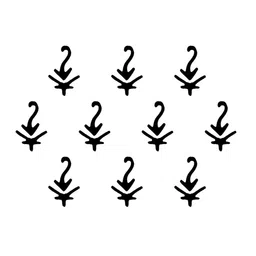 Comet Busters 10 Pcs Reusable Designer Bindis - Black image 2