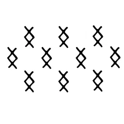 Comet Busters 10 Pcs Reusable Designer Bindis - Black image 2