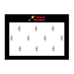 Comet Busters 10 Pcs Black Reusable Bindi image 2