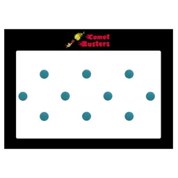 Comet Busters 10 Pcs Reusable Circular Bindis - Blue image 2