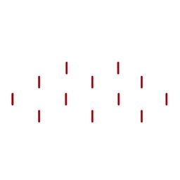 Comet Busters 12 Pcs Reusable Designer Bindis - Red image 2