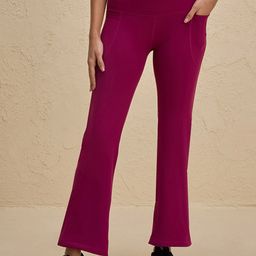 Nykd Women Flare Ankle Length Gym Tights-picture-23