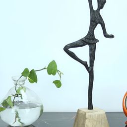 Maison Modern Black  Lady Metal Figurine Showpiece-image-12
