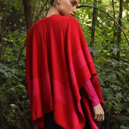 KHALEEJ Striped Wool Longline Front-Open Sweater image 3