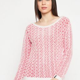 CREATIVE LINE Self Design Woollen Pullover Sweater-picture-47