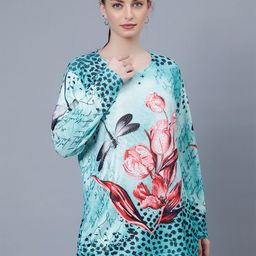 Steele Floral Printed Round Neck Top-image-84