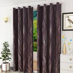 presto Wine Polyester Window Curtain-picture-47