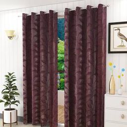 presto Wine Polyester Door Curtain-picture-37